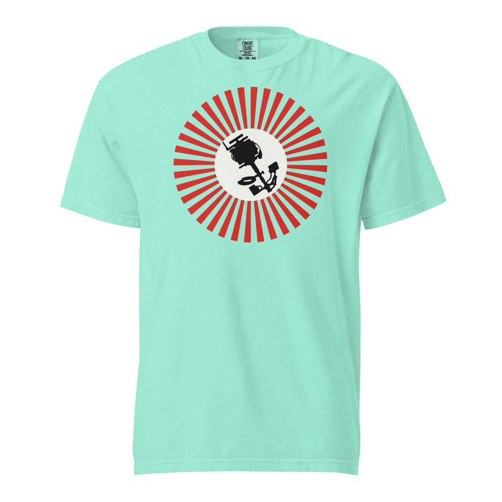 Golden Hour Sunburst T-Shirt - Chalky Mint