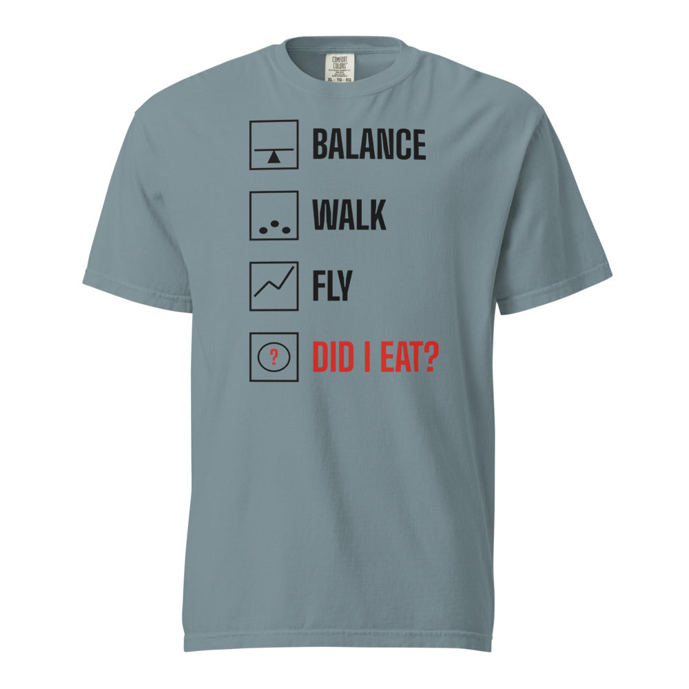 Did I Eat? T-Shirt - Ice Blue