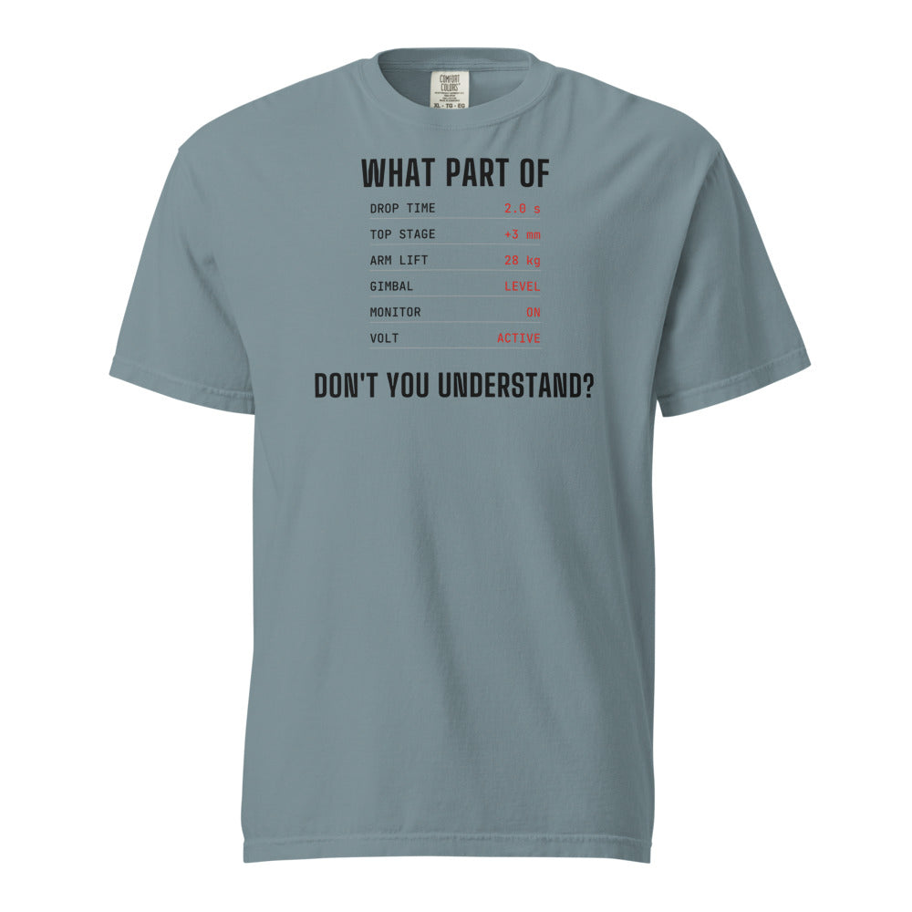 Rig Specs T-Shirt - Ice Blue