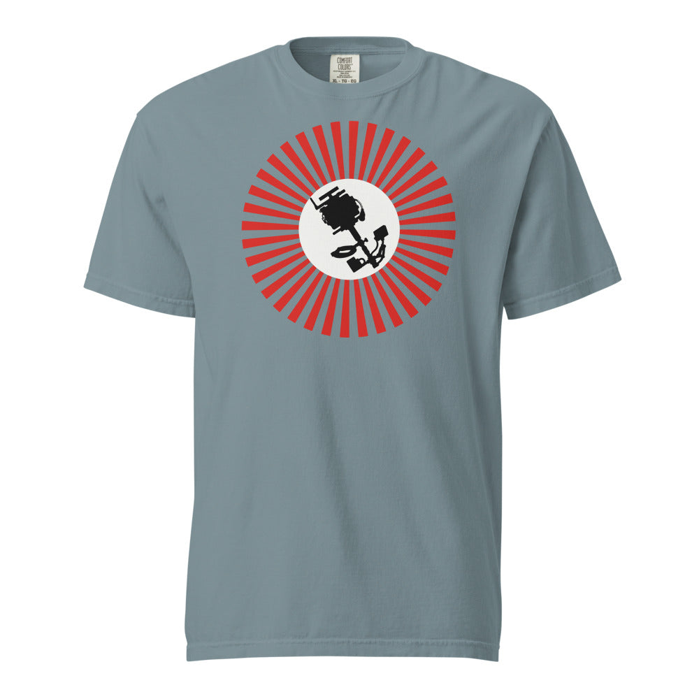 Golden Hour Sunburst T-Shirt - Ice Blue