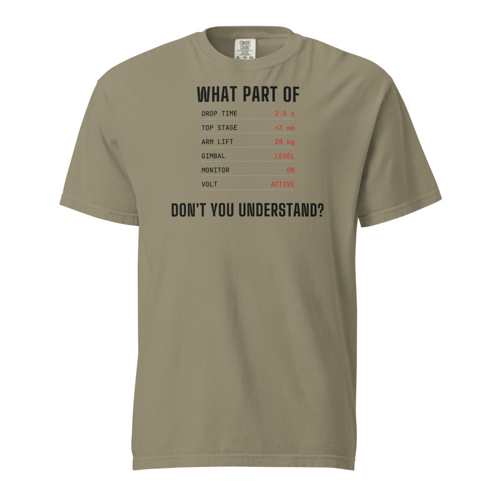 Rig Specs T-Shirt - Sandstone