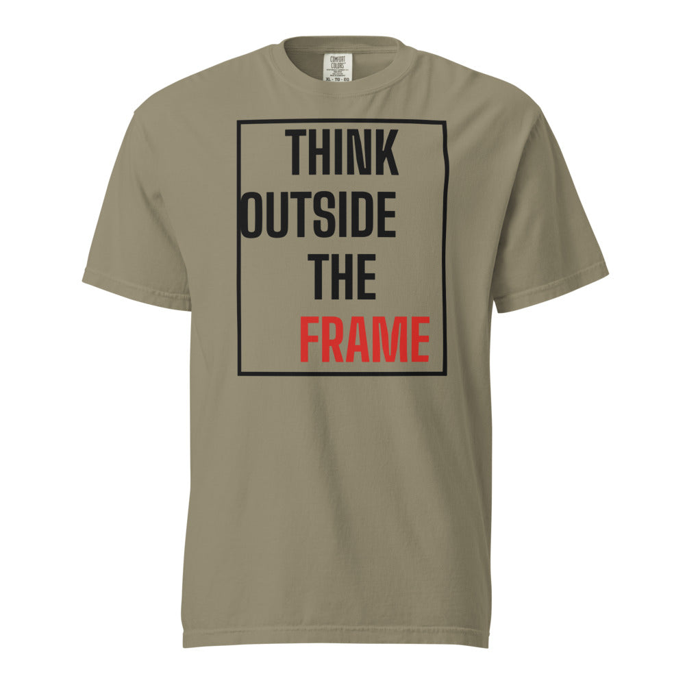 Think Outside the Frame T-Shirt - Sandstone