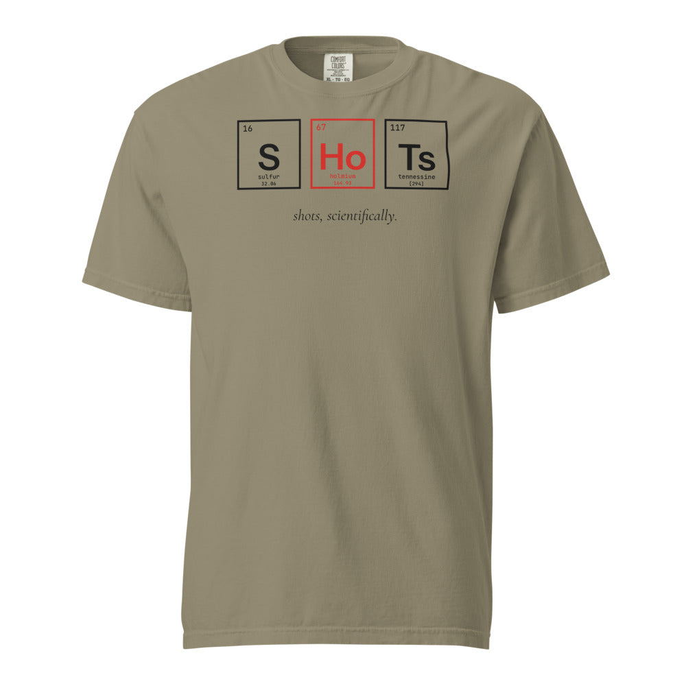 Shots, Scientifically T-Shirt - Sandstone