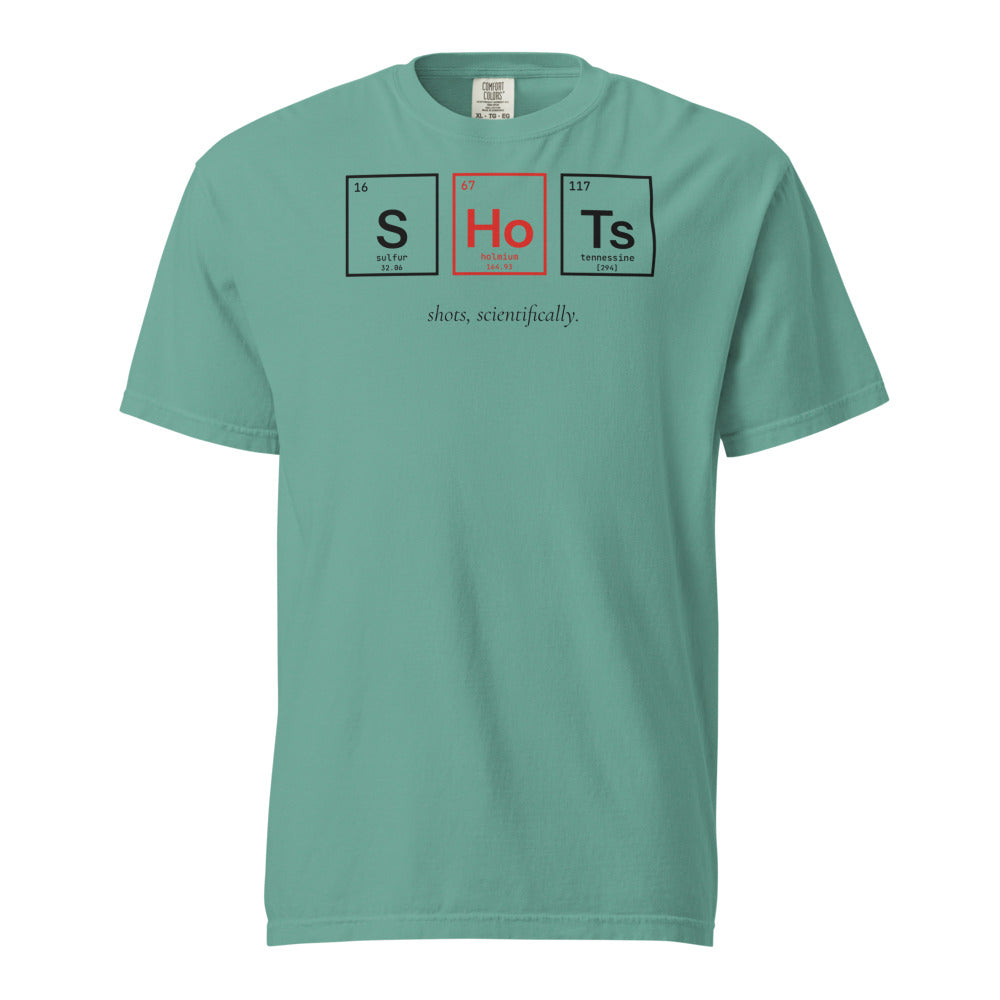 Shots, Scientifically T-Shirt - Seafoam