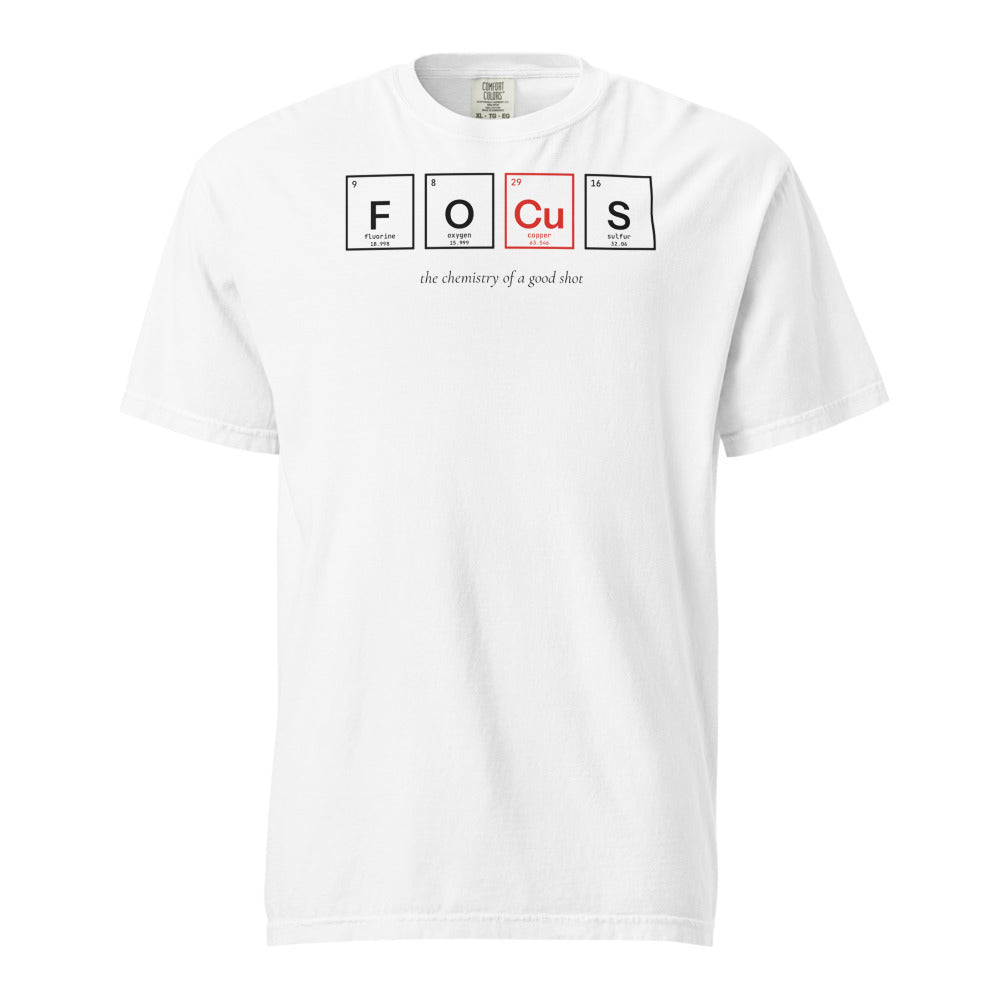 Custom Crew Tee - example base design Chemistry of Focus